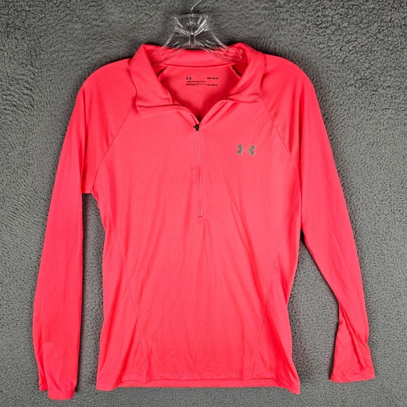 Under Armour Tech 1/2 Zip Women's Medium Loose Fit HeatGear Long Sleeve 1320126 - Picture 1 of 11